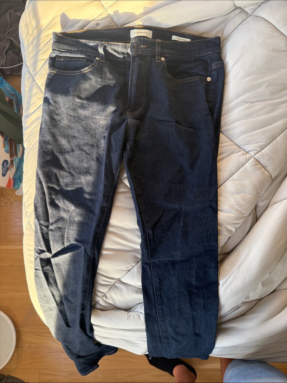 Frame Denim Men’s Indigo Slim Straight Jeans